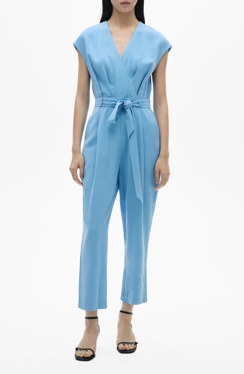 Mango Combinaison Cache-caur Ceinture Bleu - Femme - Xl -  In Blue