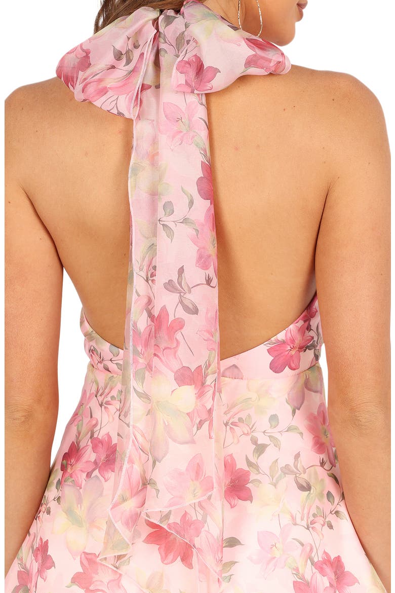 Gardenia Floral Halter Minidress (Women) | Nordstrom