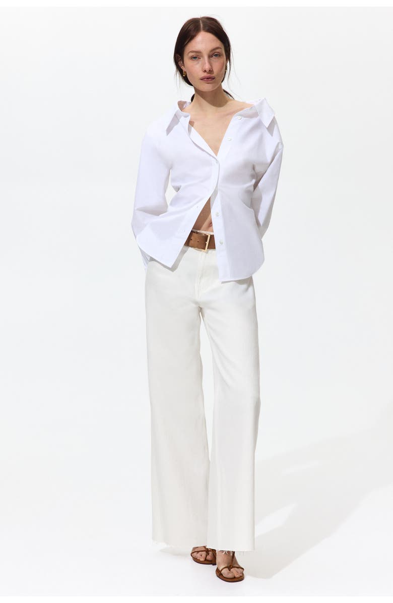 H&M Wide High Waist Jeans, Alternate, color, 