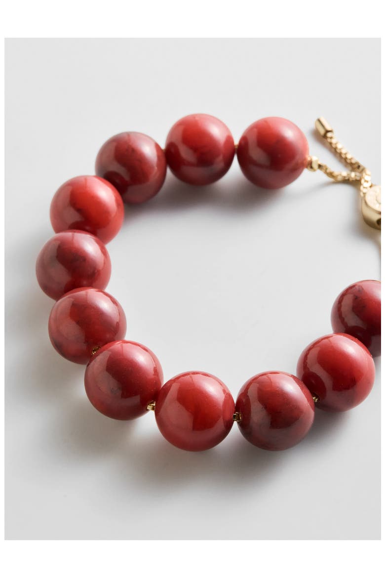 Jane Beaded Bracelet, Alternate, color, RED