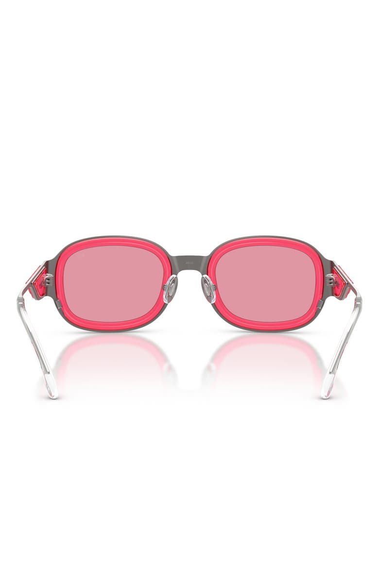 DIESEL<sup>®</sup> 49mm Small Mirrored Square Sunglasses, Alternate, color, 