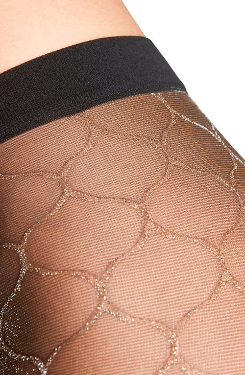 Falke Fascination Metallic Tights In Black
