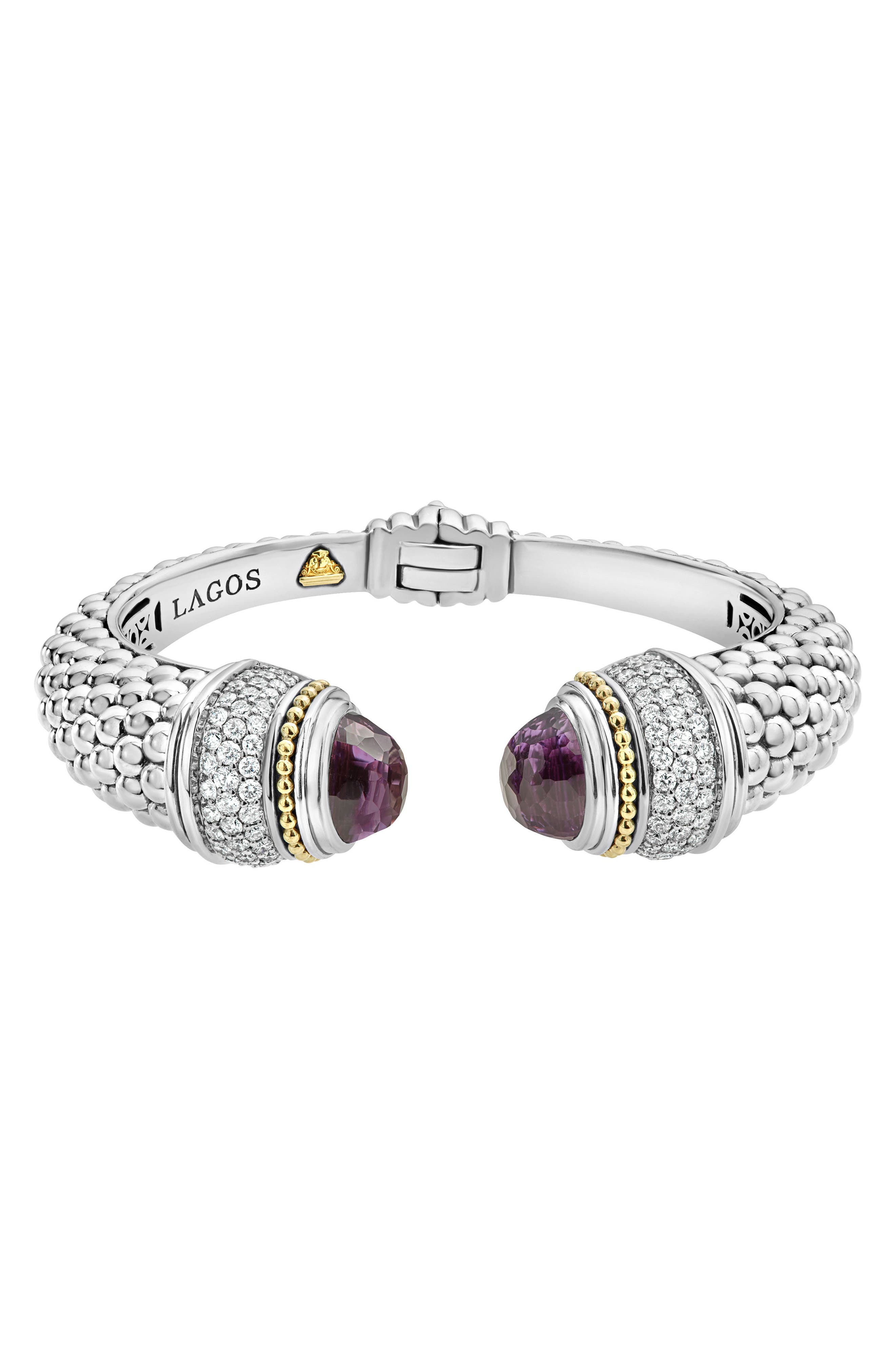 LAGOS Rittenhouse Sterling Silver & 18K Gold Caviar Diamond ...
