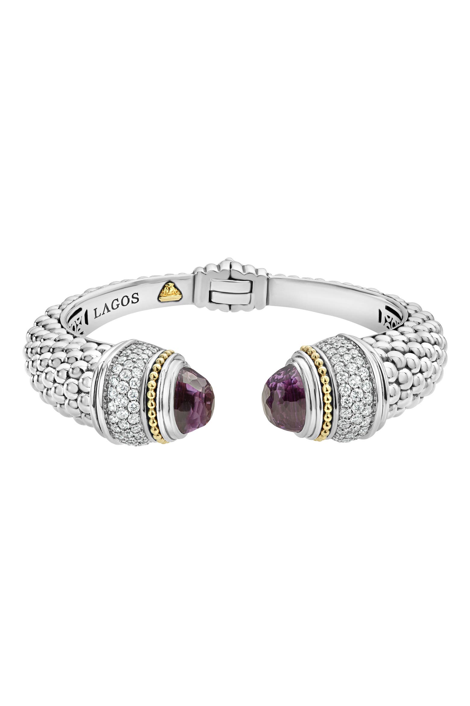 LAGOS Rittenhouse Sterling Silver & 18K Gold Caviar Diamond ...