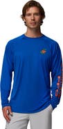Columbia Men's Columbia Royal Florida Gators Terminal Tackle Omni-Shade Raglan Long Sleeve T-Shirt