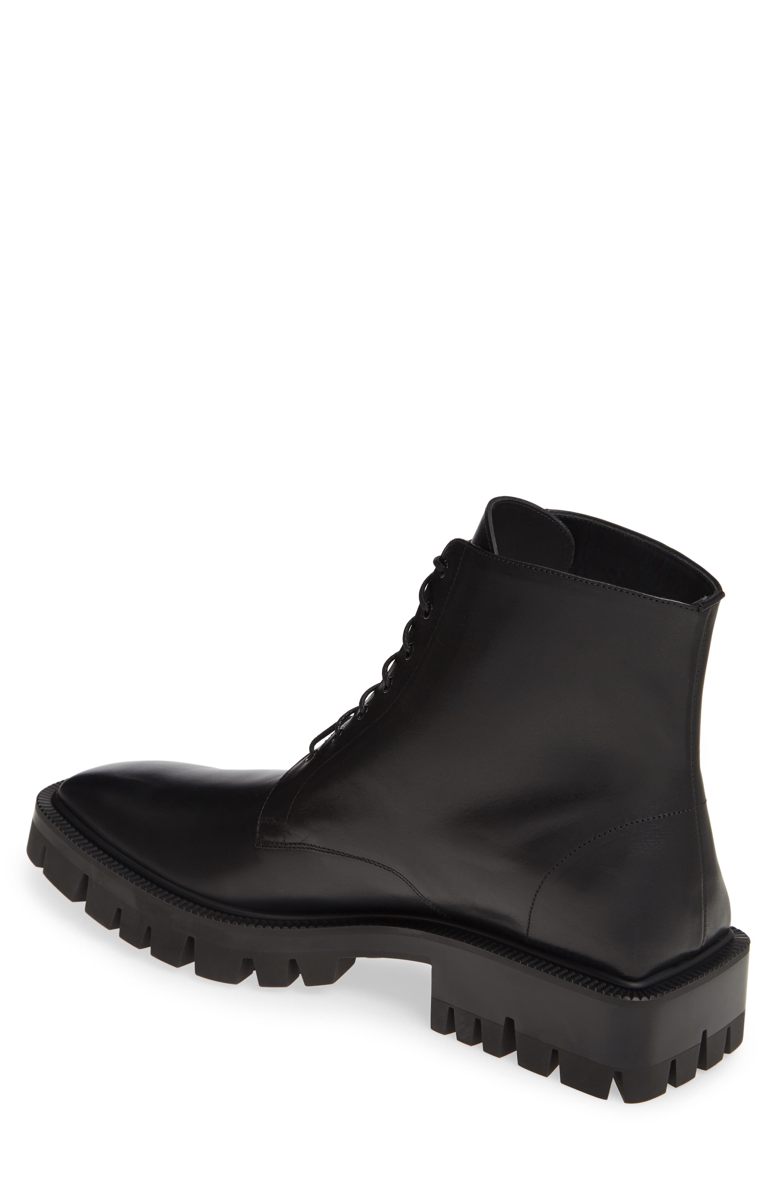 Balenciaga Lugged Combat Boot, Alternate, color, 