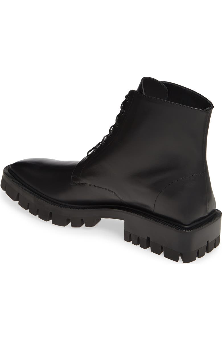 Balenciaga Lugged Combat Boot, Alternate, color,