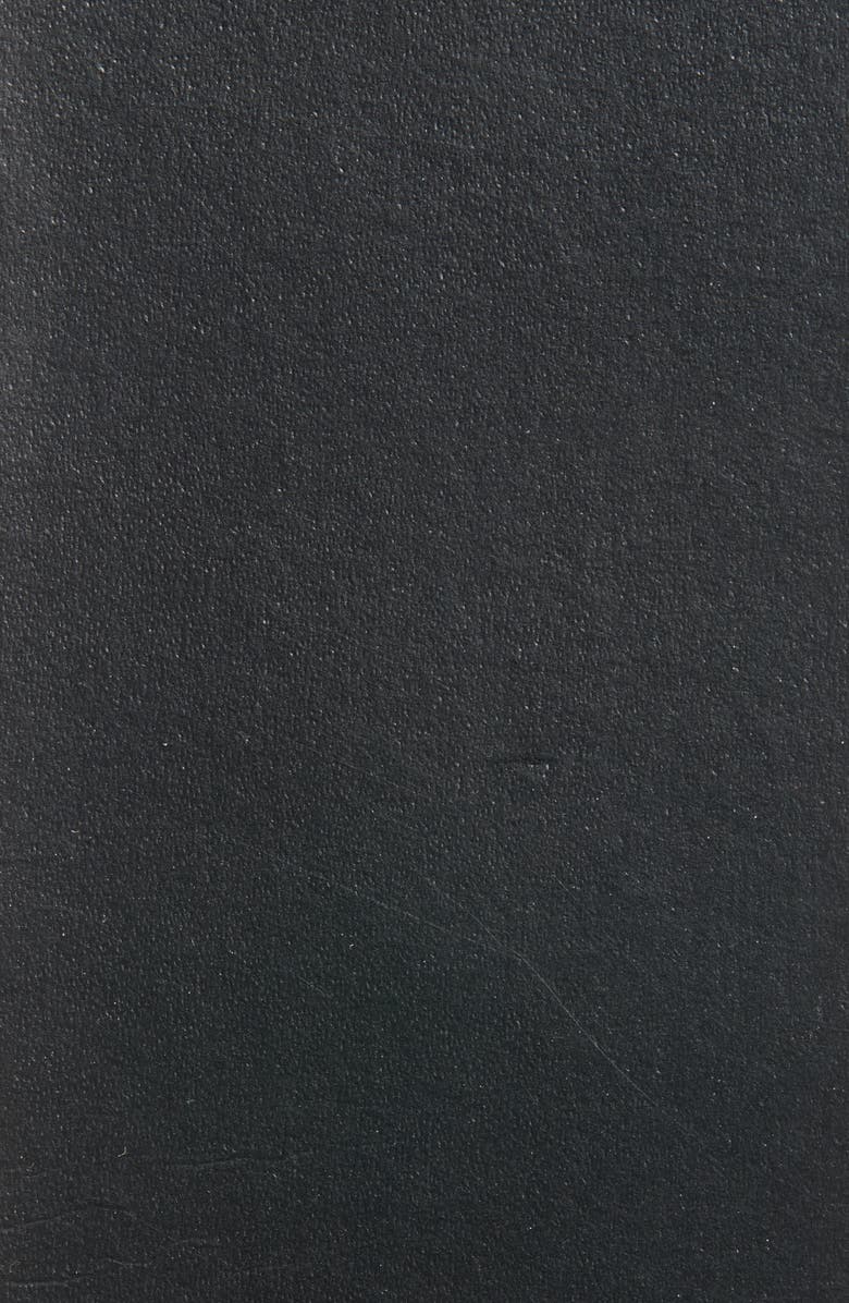 AllSaints Hexagon Buckle Leather Belt, Alternate, color, Black / Warm Brass