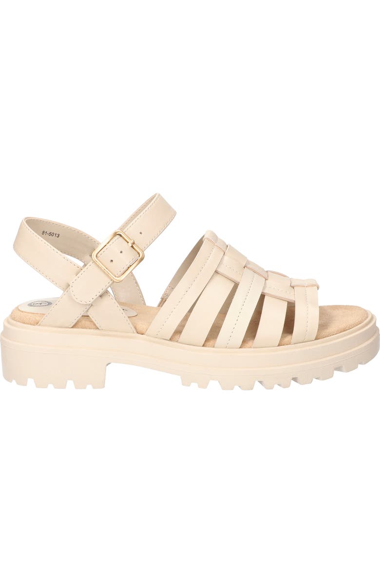 Bella Vita Loni Lug Sole Fisherman Sandal, Alternate, color, Ivory Leather