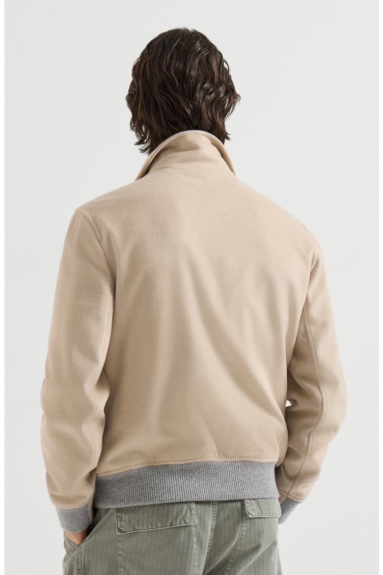 Lightweight virgin wool cloth outerwear jacket, Alternate, color, Sand