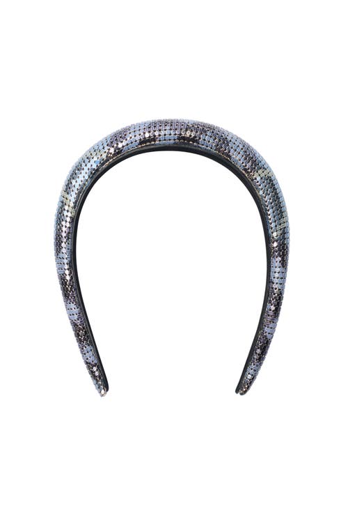 Burberry Check Mesh Headband In Blue