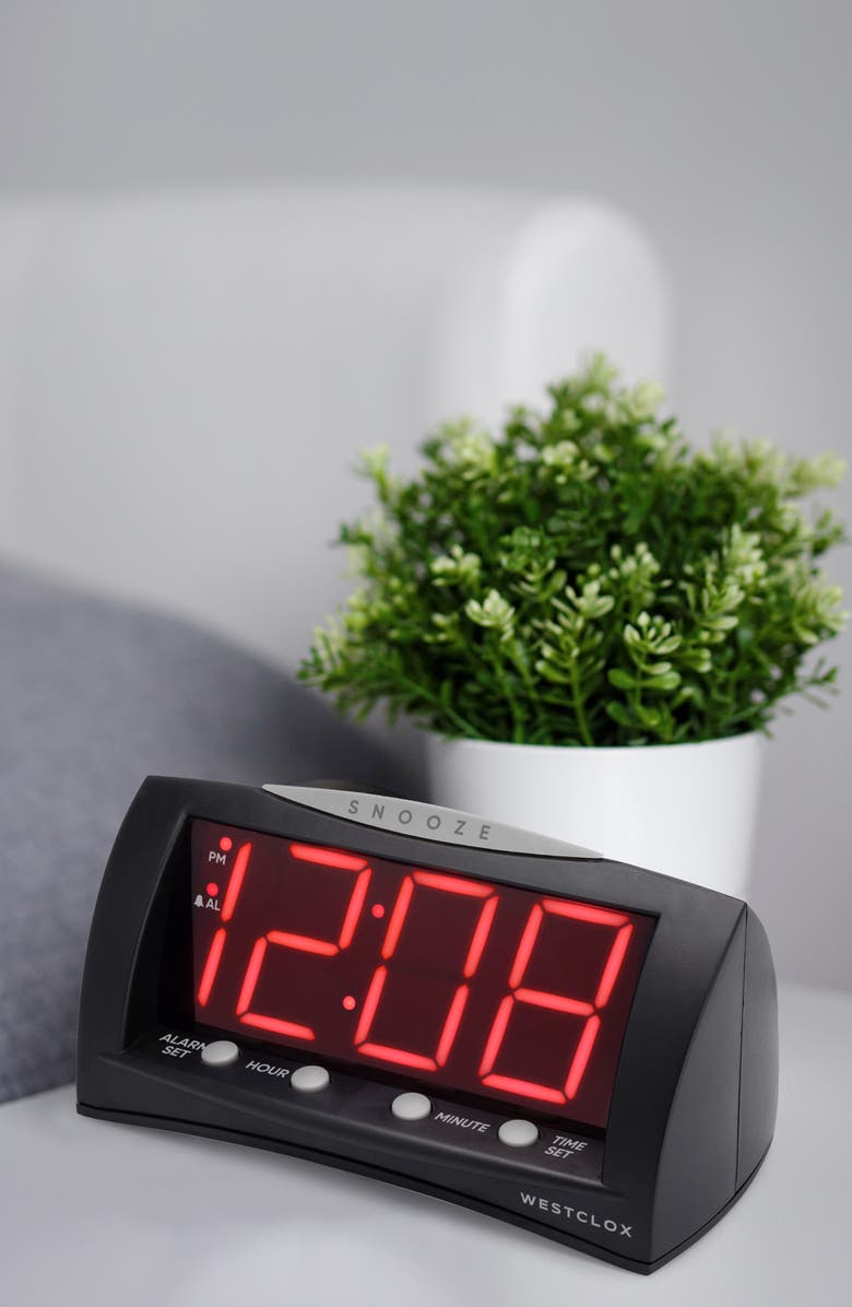 Westclox Triad Alarm Clock, Alternate, color, Black