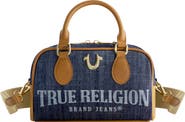 True Religion Denim Logo Mini Satchel Crossbody Bag