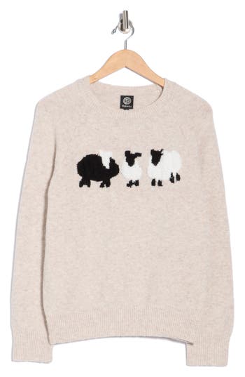 Bobeau Black Sheep Sweater In Brown