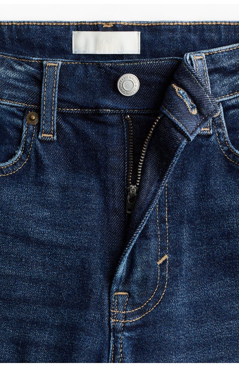 H&M Skinny High Waist Ankle Jeans, Alternate, color, Dark Denim Blue