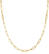 The Lovery Fine Jewelry Large Paperclip Link Chain Necklace