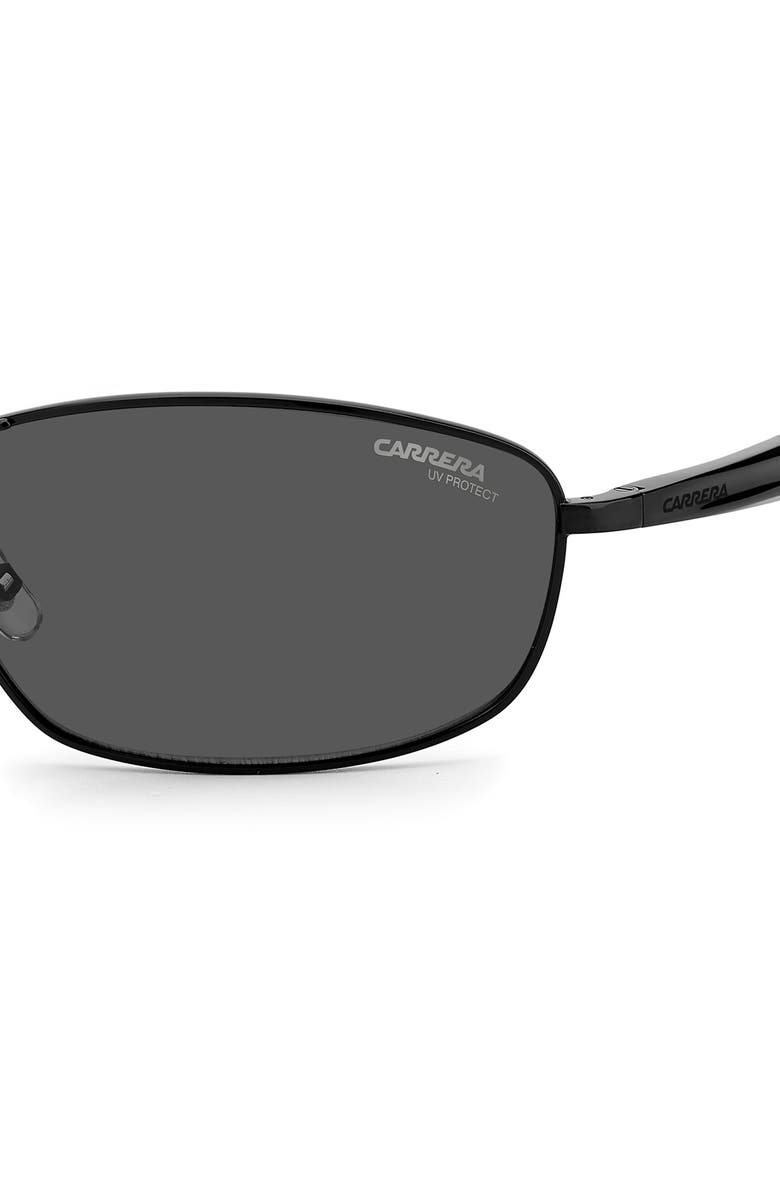 Carrera Eyewear x Ducati 64mm Rectangular Sunglasses, Alternate, color, Black/ Grey