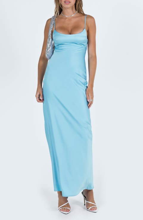Ravia Satin Maxi Slipdress