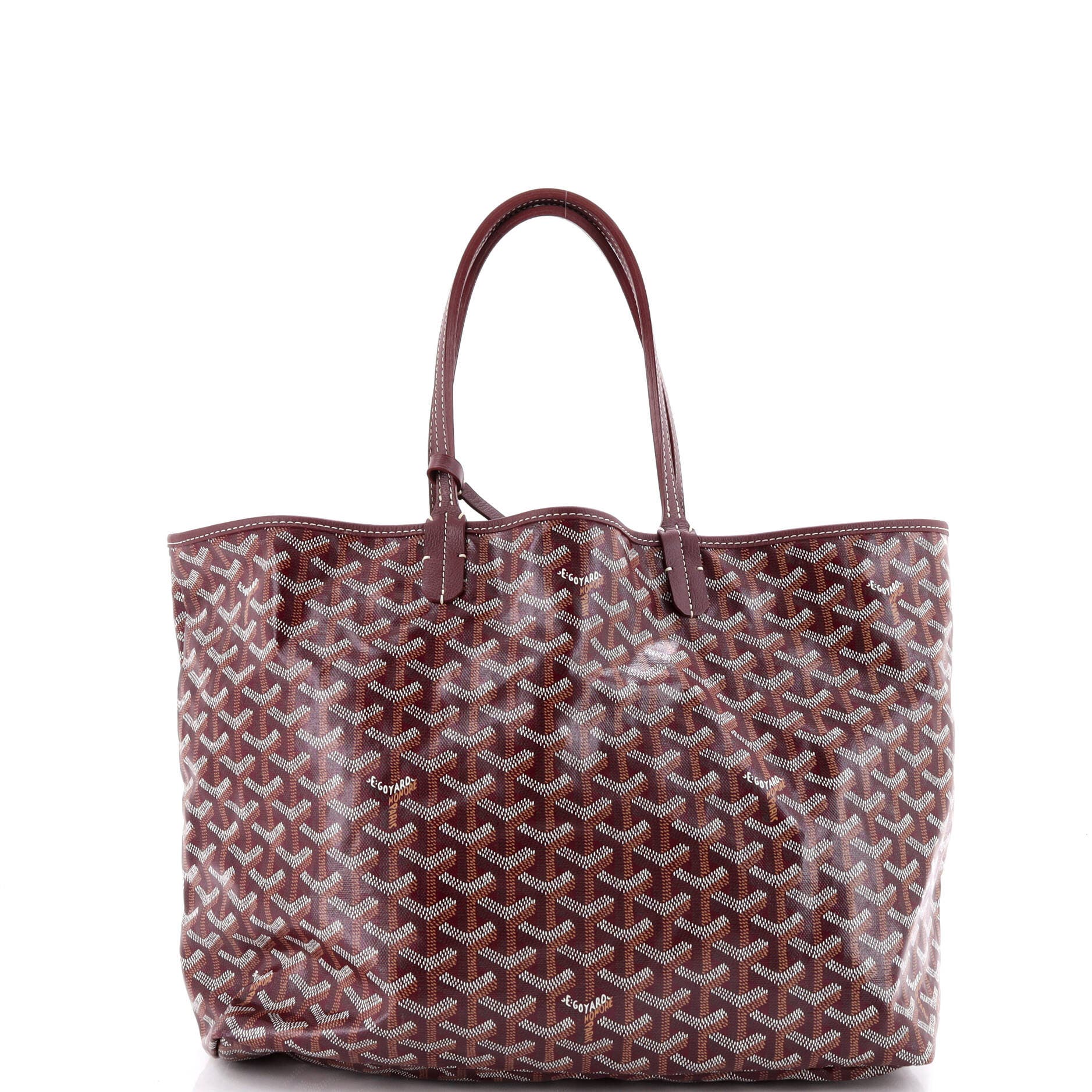 Pre-Owned Goyard Saint Louis Tote Coated Canvas PM, Alternate, color, Red