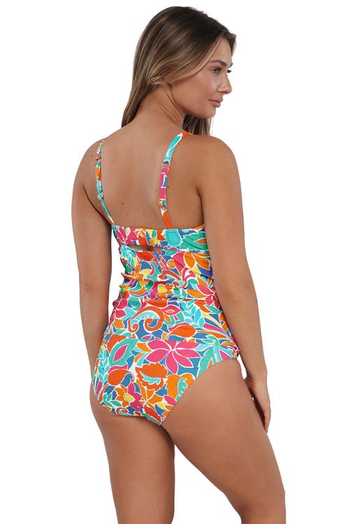 Sunsets Zuri V-wire Tankini Swimsuit Top In Multi