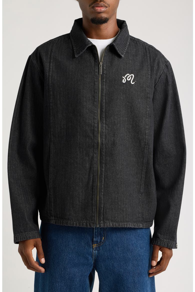 Foreman Jacket, Alternate, color, BLACK STONE WASHED DENIM