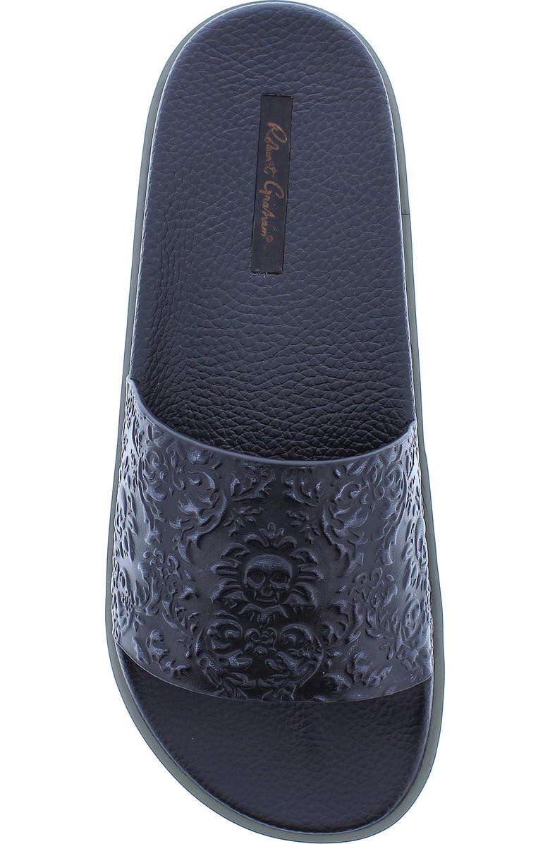 Robert Graham Understory Leather Slide Sandal, Alternate, color,