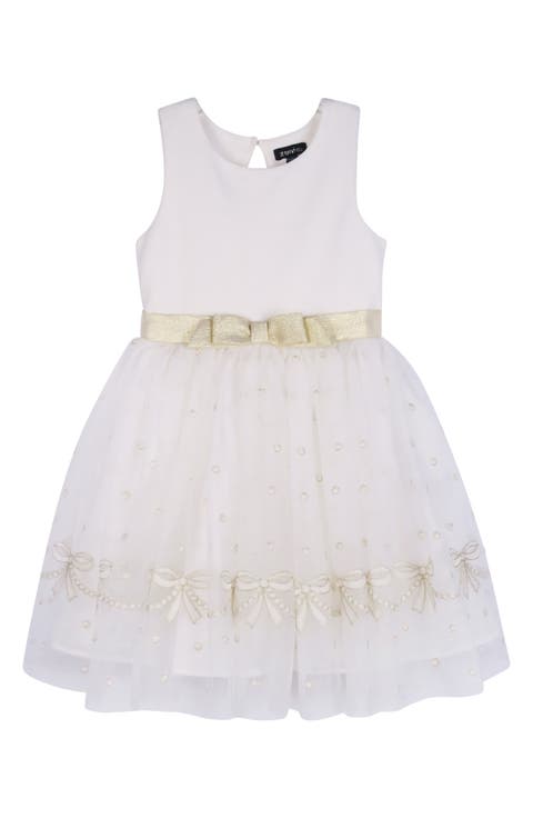 Kids' Bow Border Dress (Toddler, Little Kid & Big Kid)