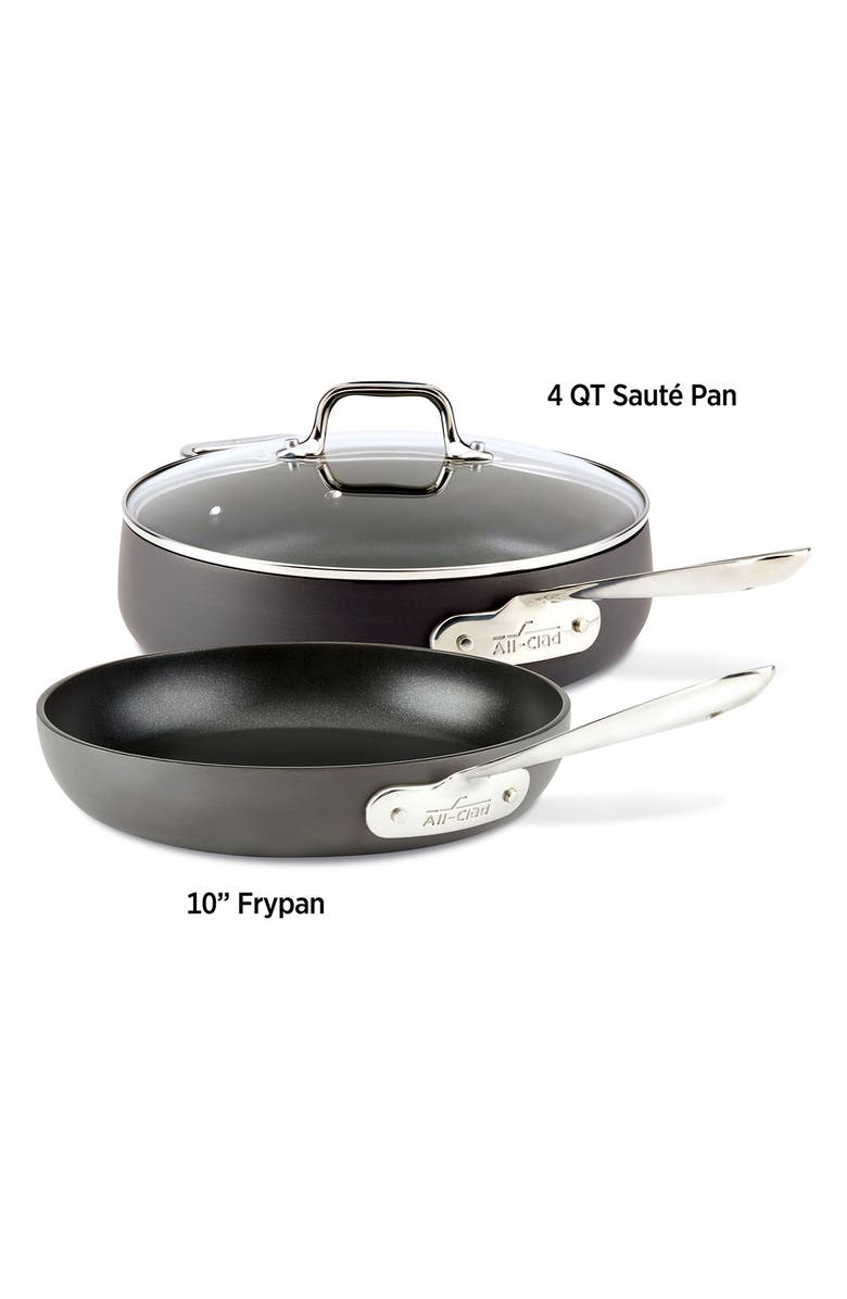 All-Clad HA1 Hard Anodized 3-Piece Sauté Pan Set, Alternate, color,