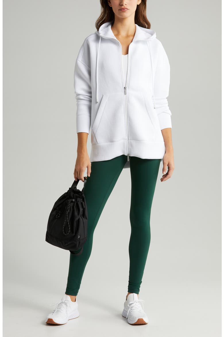 Intention Zip Hoodie, Alternate, color, WHITE
