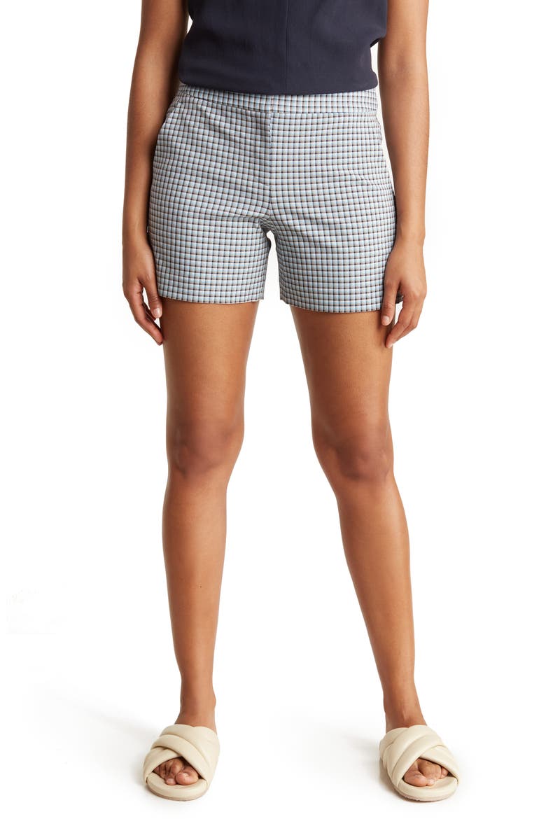 Lynie Check Shorts, Main, color, BLUE MULTI