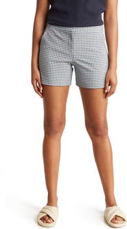 Theory Lynie Check Shorts