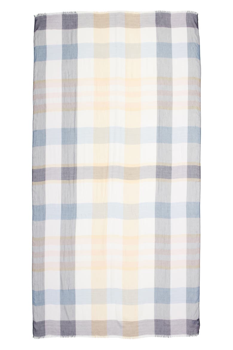Yarn Dyed Stripe Wrap, Alternate, color, BLUE NICOLA PLAID