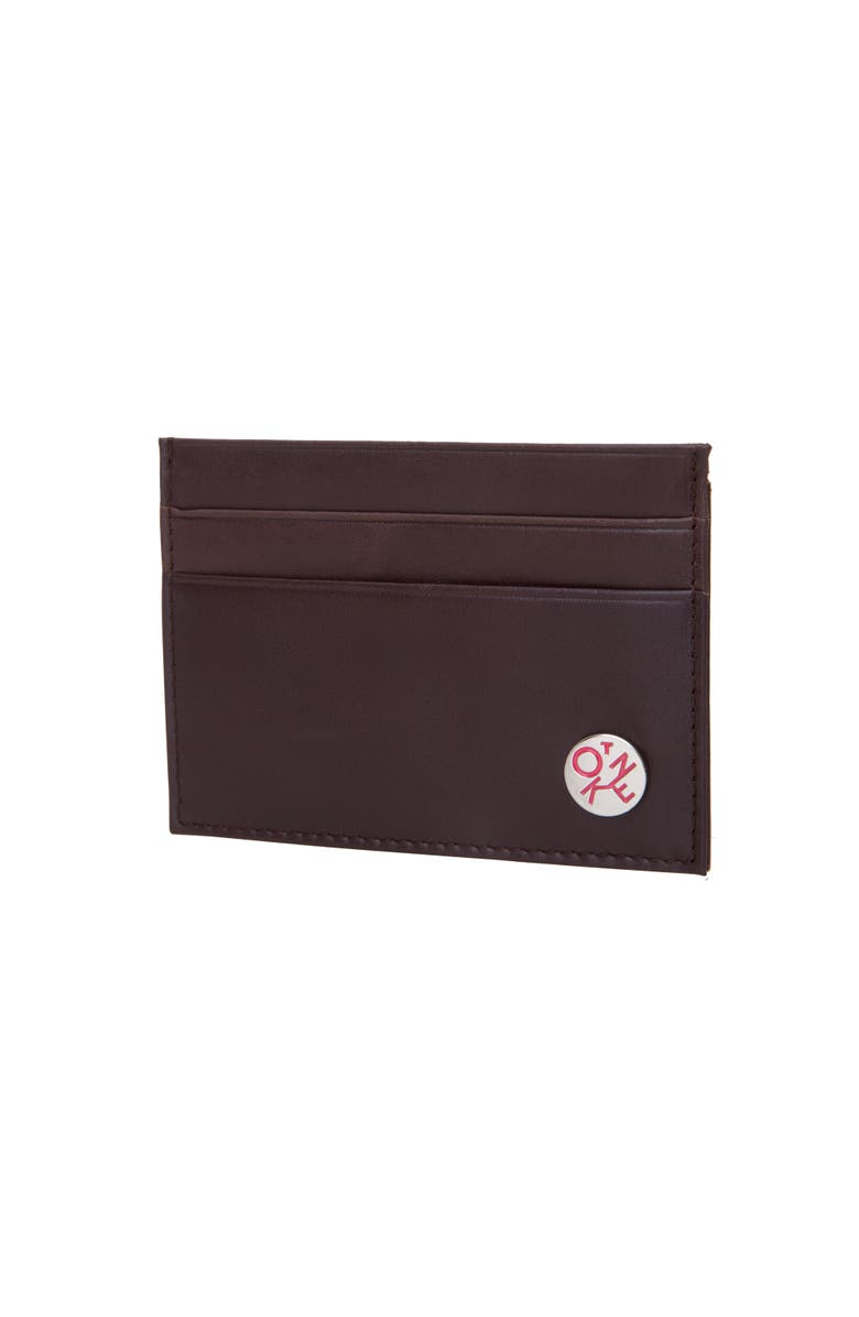 Token Clark Leather Card Case, Alternate, color, Dark Brown