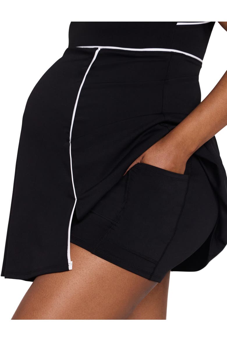 maternity tennis dress with shorts Maacie Maternity Tennis Dress with Shorts & Built in Bra Scoop Neck  Sleeveless A-line Workout Golf Dress with Pocket Black S at Amazon Women's  Clothing store