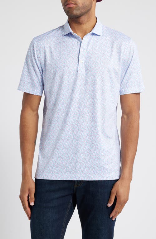 Johnnie-o Springwood Scatter Print Prep-formance Golf Polo In Cabo