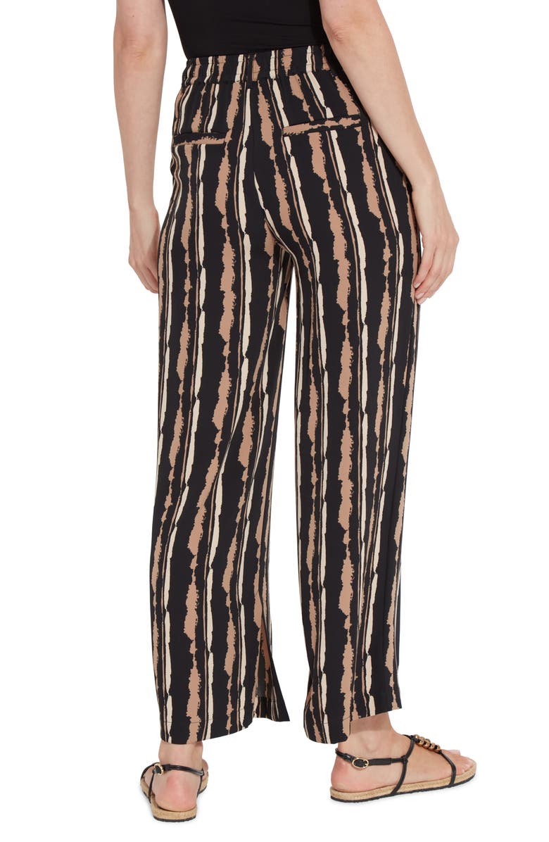 Lysse Renee Stripe Wide Leg Stretch Woven Pants, Alternate, color, 