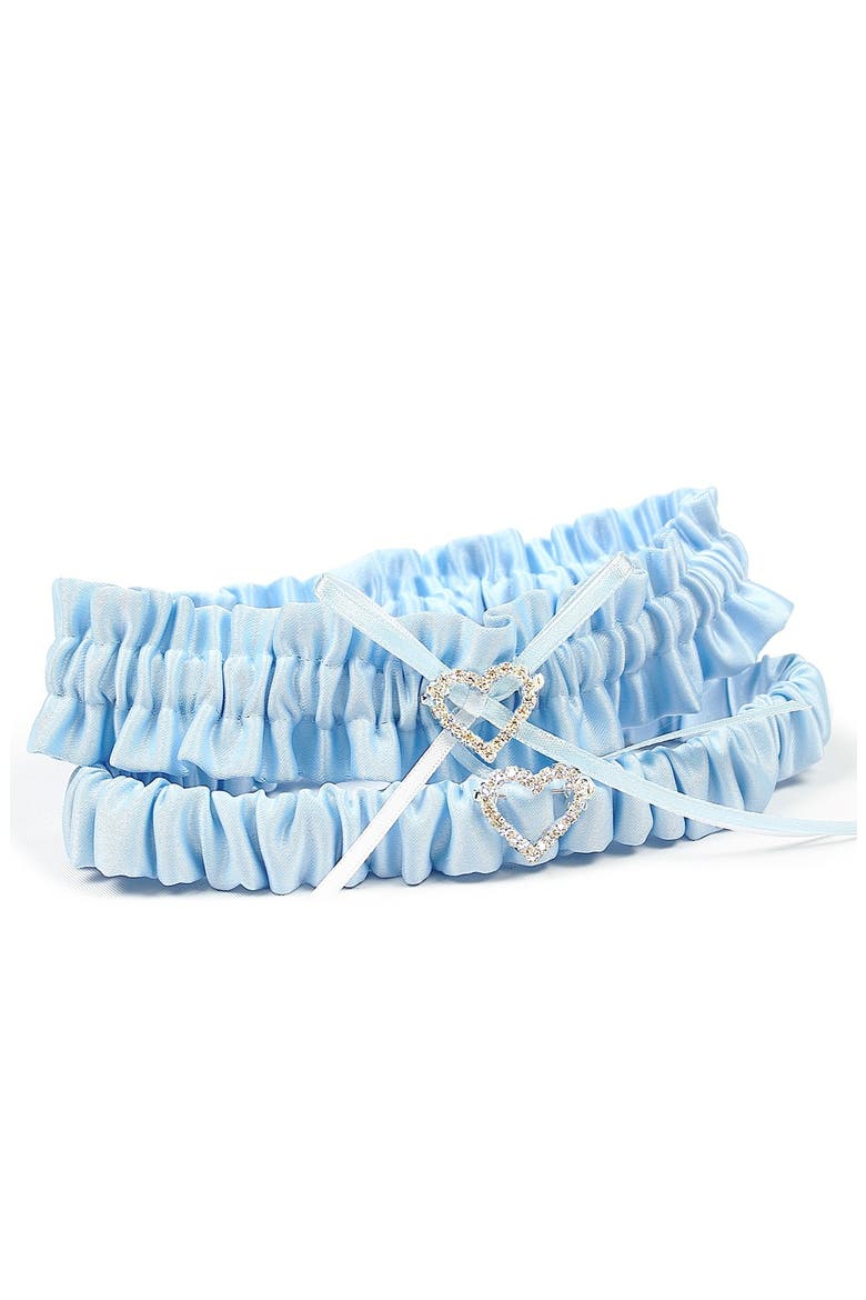 'Blue Crush' Wedding Garter, Alternate, color, BLUE