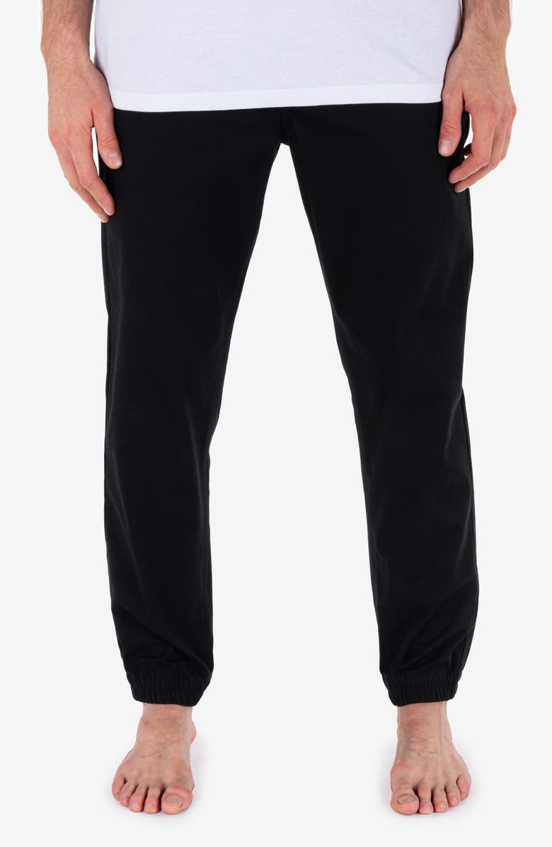 Hurley Icon Stretch Cotton Joggers, Main, color, Black
