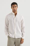 Brunello Cucinelli Mandarin collar shirt