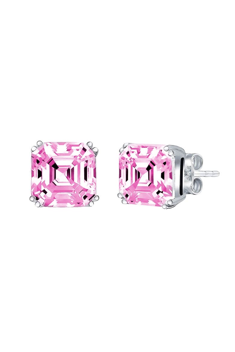 Sterling Silver Pink Ascher Studs, Main, color, Pink