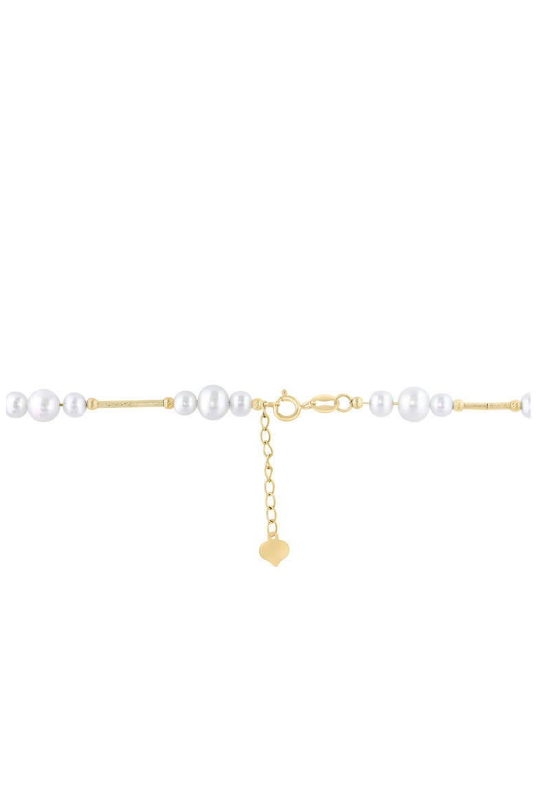 Freshwater Pearl Beaded Necklace, Alternate, color, WHITE