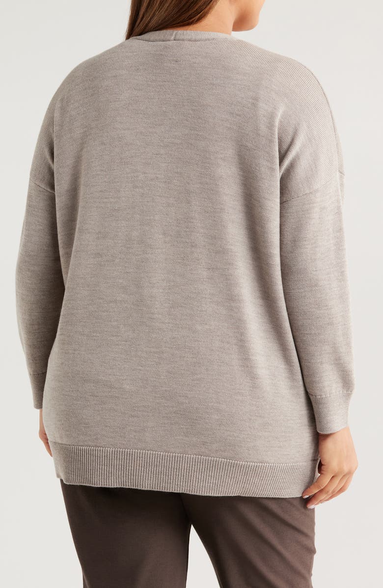 Eileen Fisher V-Neck Wool Cardigan, Alternate, color, 