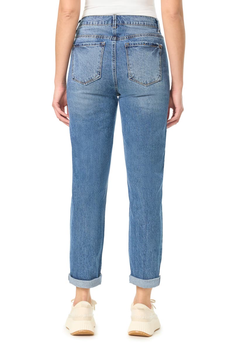 Leenah Cuffed Hem Easy Fit Jeans, Alternate, color, OCEANA