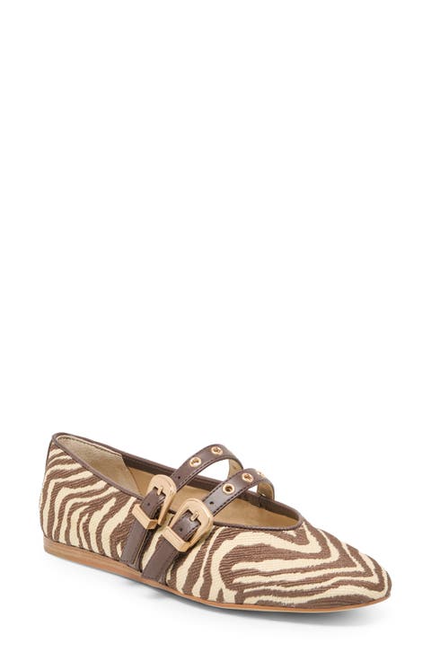 Baylee Grommet Mary Jane Flat (Women)