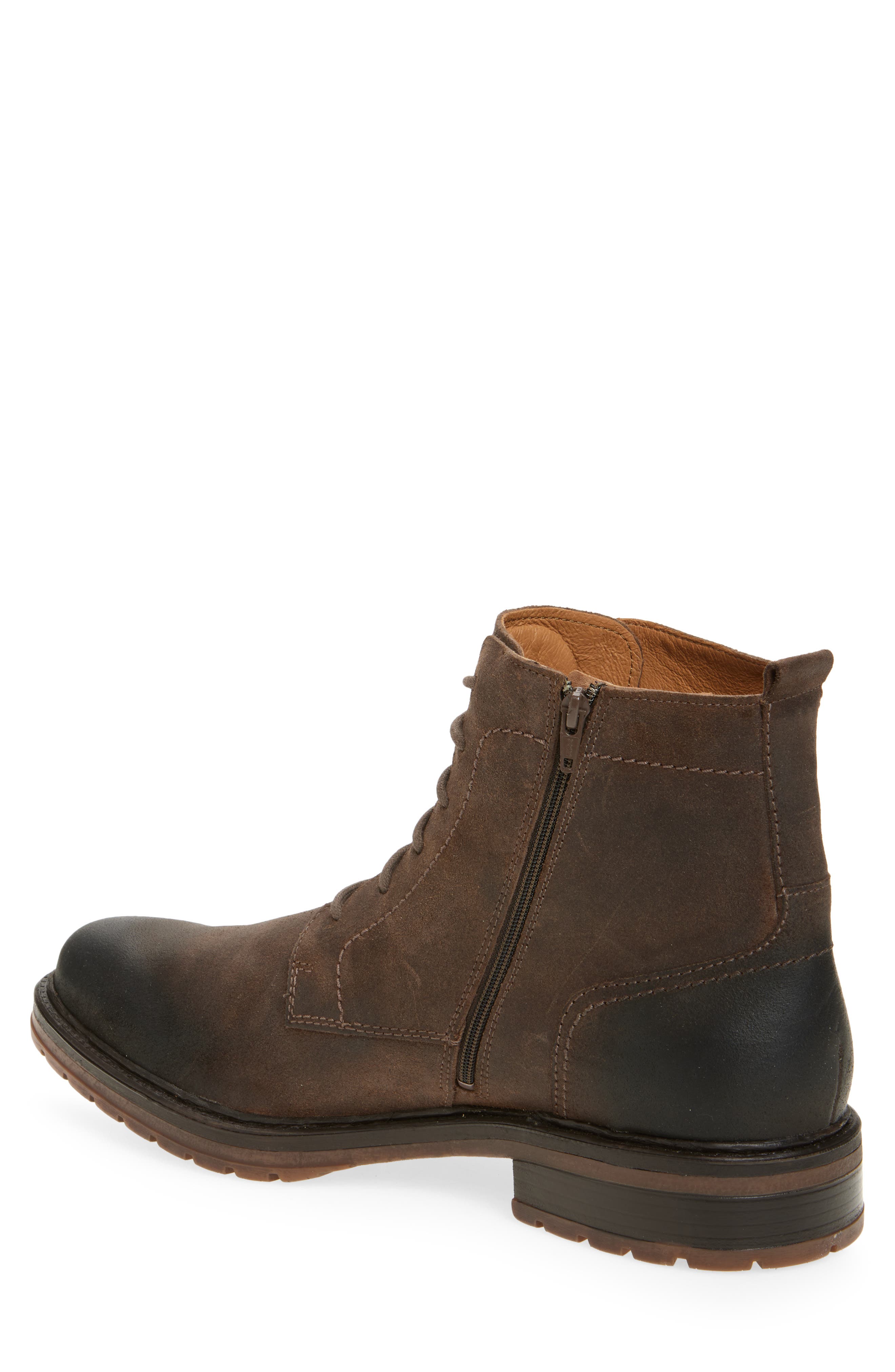 Mephisto Ladislas Zip Derby Boot, Alternate, color, Walnut Old Velour