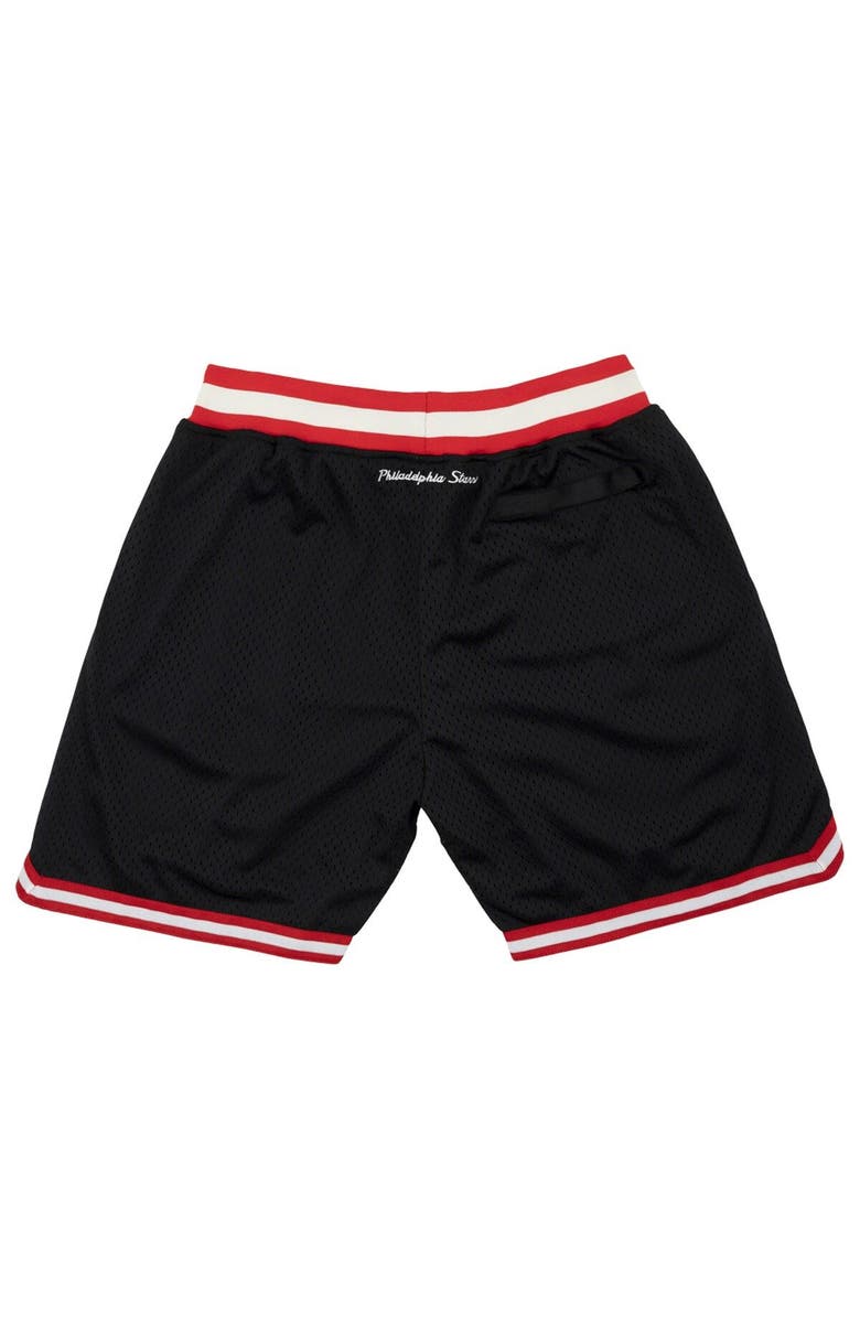 RINGS & CRWNS Men's Rings & Crwns Black Philadelphia Stars Replica Mesh Shorts, Alternate, color, Black