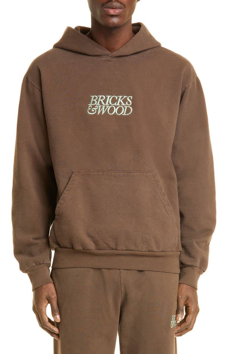 Bricks & Wood Logo Hoodie, Main, color, 