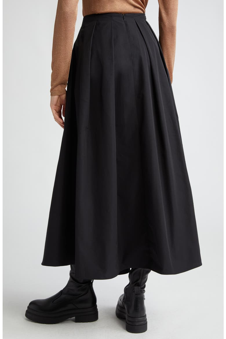 Renoir Pleated Midi Skirt, Alternate, color, BLACK