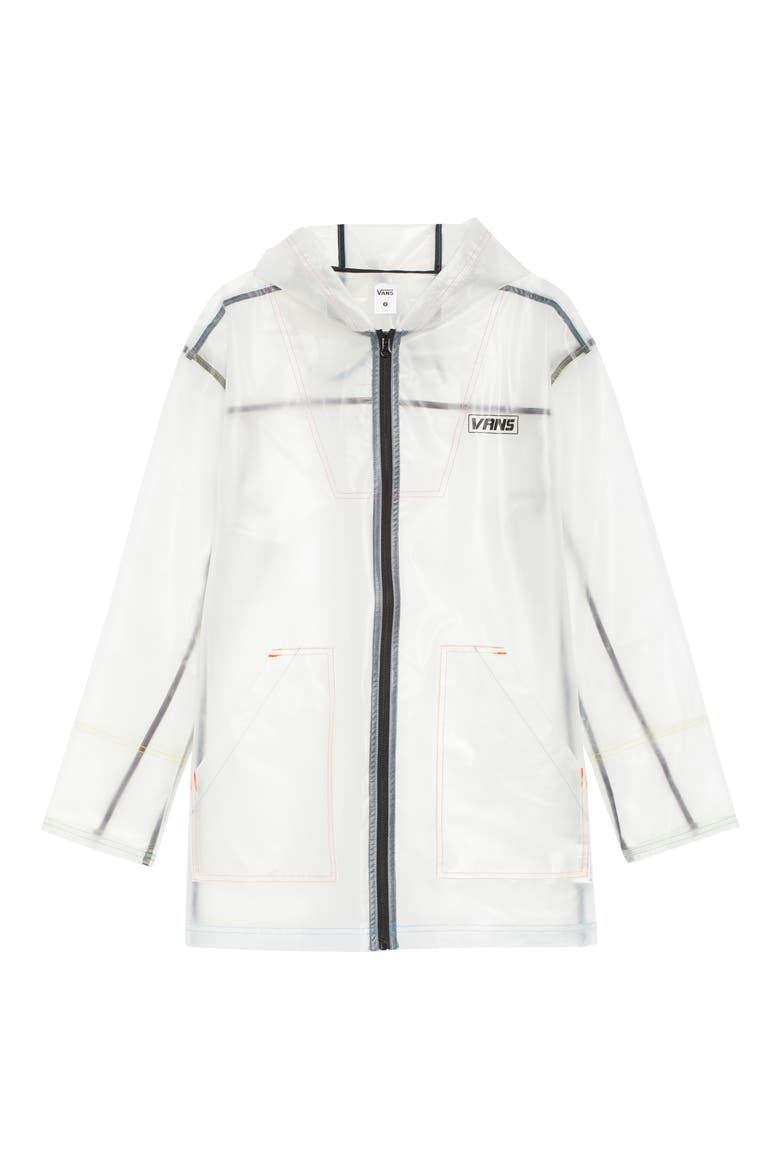 Thread It Clear Rain Jacket, Alternate, color, WHITE