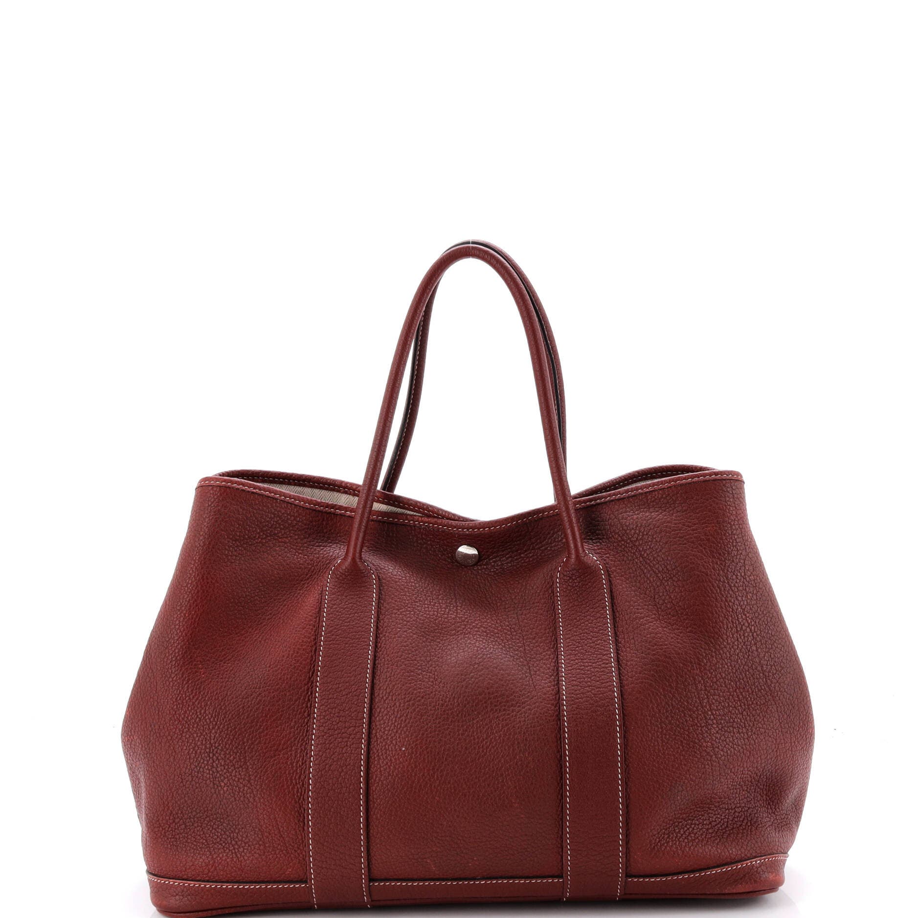 Pre-Owned Hermes Garden Party Tote Leather 36, Alternate, color, Rouge H